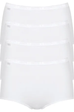 Sloggi Basic Maxi 4-Pack dames slip (3+1 Gratis) - ondergoed dames - Vrouwen onderbroek katoen - 58