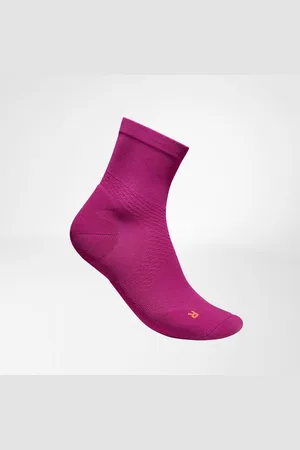 Bauerfeind Run Ultralight Mid Cut Socks, Women, Berry, 38-40 - 1 Paar
