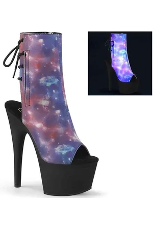 Pleaser ADORE-1018REFL Plateau Laarzen, Paaldans schoenen - Paaldans schoenen - 38 Shoes - /Blauw