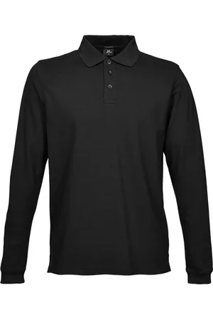 TeeJays Heren Luxe Stretch Poloshirt met lange mouwen