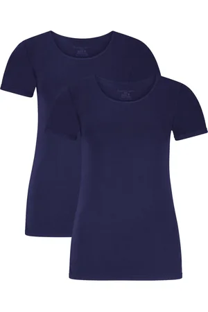 Bamboo Basics Comfortabel & Zijdezacht Kate - Bamboe T-shirts (Multipack 2 stuks) Dames - Korte Mouwen - - XL