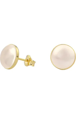 ARLIZI 0989 Pareloorbellen - Dames - Verguld - 10 mm - Cr??me