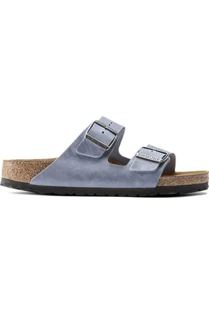 Birkenstock Arizona Slippers Dusty Blue Narrow-fit | | Nubuck | Maat 45