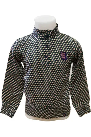Quapi Blouse Do roze/groen geomatric print voor meisjes - maat 98/104