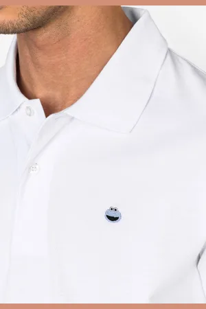 A-dam Cookie Monster - Polo Shirt - Heren - Volwassenen - Vegan - Korte Mouwen - Polo