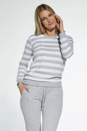 Cornette Katoenen Matching Gezin Pyjama Dames Volwassenen Lange Mouw Lange Broek Molly 634/30 L