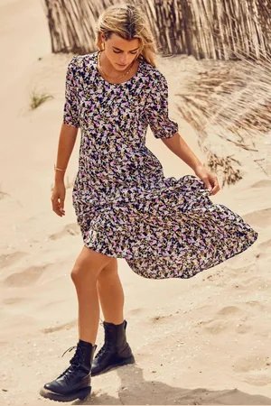 ONLY Jurk Onlroxanne 2/4 Midi Dress Ptm 15250321 Breen/vivid Eart Dames Maat - S