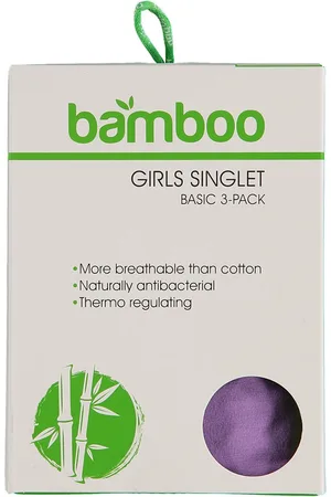 Apollo Bamboe Meisjes Hemd - Multi - 3-Pak - Maat 122/128 - Kinderkleding meisjes - Hemd meisjes - Onderhemd meisjes