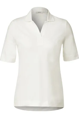 CECIL Piquee Polo Shirt Dames Poloshirt - - Maat S