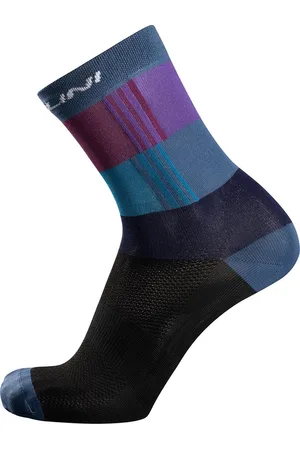 Nalini Unisex - Fietssokken Zomer - Ademende Wielrensokken - Sneldrogend - - Blauw - NEWLOGOSOCKS - S/M