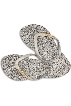 Beachy Feet Slippers - Silver Shimmer (maat 39/40)