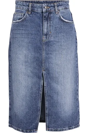 Object Object Objharlow Midi Denim Skirt Noos Rokken Dames - - Maat XS