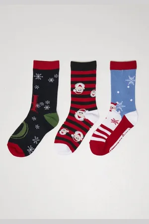Urban classics Santa Ho Christmas 3-pack Sokken - 35/38