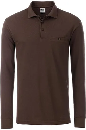 James & Nicholson James and Nicholson Heren Werkkleding Lange Mouwen Zak Polo