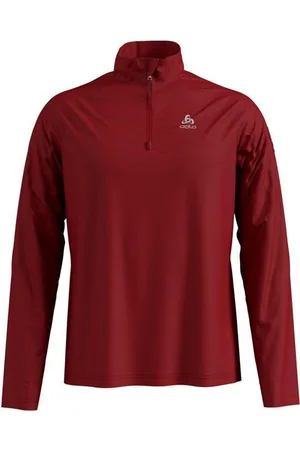Odlo Midlayer 1/2 Zip Pillon Heren Wintersportpully - Red Dahlia - Maat S