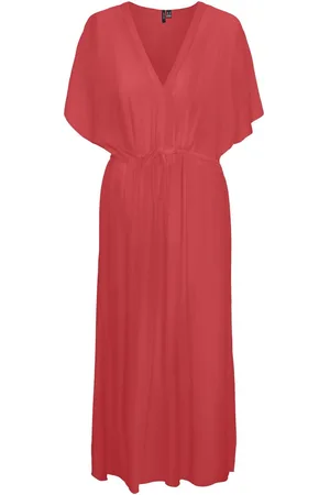 VERO MODA VMMENNY SS 7/8 KAFTAN WVN GA - Dames - Maxi jurken
