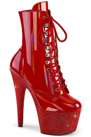 Pleaser BEJEWELED-1020-7 Plateau Laarzen, Paaldans schoenen - US 6 - 36 Shoes
