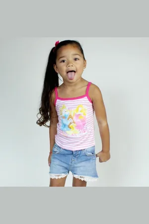 Disney Prinsessen spaghetti top gestreept-Maat 104