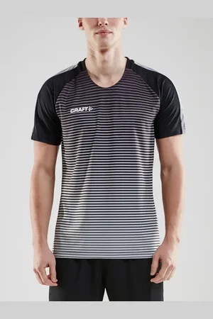 Craft Pro Control Stripe Shirt Korte Mouw Heren - / Zilver | Maat: 3XL