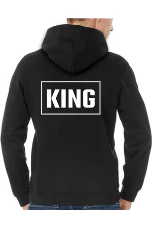 B and C King / Queen Hoodie Rectangle (King - Maat 4XL) | Koppel Cadeau | Valentijn Cadeautje voor hem & haar