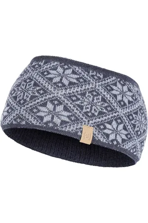 IVANHOE OF SWEDEN Ivanhoe gebreide hoofdband van wol Freya Forever - One Size - Donker Blauw