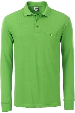 James & Nicholson James and Nicholson Heren Werkkleding Lange Mouwen Zak Polo
