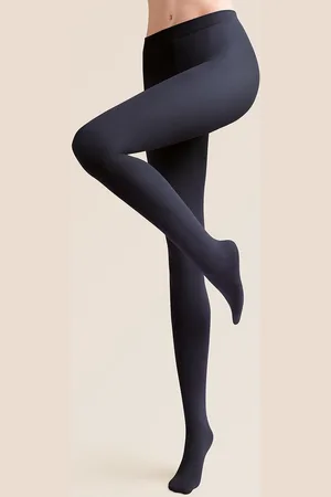 Gabriella Gladde ondoorzichtige, panty Microfibre 80 denier met Lycra garens, grafit-anctraciet, maat 2-S
