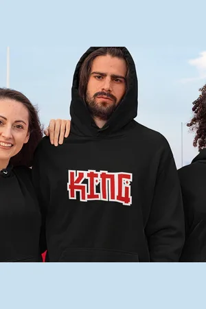 B and C King / Queen Hoodie China (King - Maat 4XL) | Koppel Cadeau | Valentijn Cadeautje voor hem & haar
