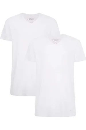 Bamboo Basics Comfortabel & Zijdezacht Vinn - Bamboe T-shirts (Multipack 2 stuks) Heren - Korte Mouwen - Slim Fit - - XL