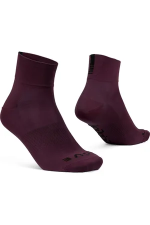 GripGrab Lightweight SL Korte Performance Zomer Fietssokken 1 Paar Coolmax Wielersport Sokken Low Cut - Donker Rood - Unisex - Maat L (44-47)