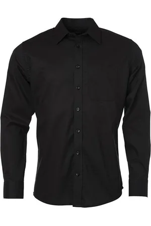James & Nicholson James and Nicholson Heren Longsleeve Oxford Shirt