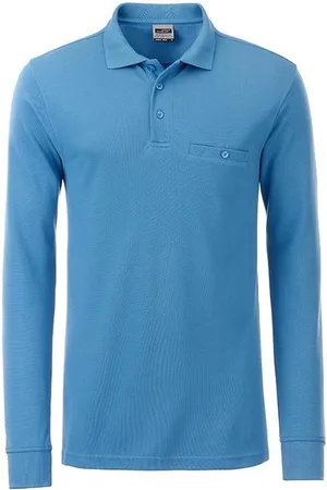 James & Nicholson James and Nicholson Heren Werkkleding Lange Mouwen Zak Polo