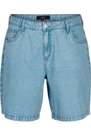 Zizzi JEVA, SHORTS Dames Jeans - Light Blue - Maat 48