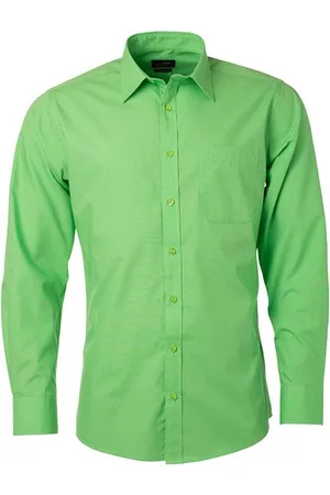 James & Nicholson James and Nicholson Heren Longsleeve Poplin Shirt
