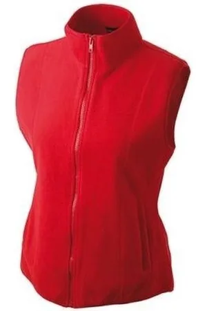 James & Nicholson Fleece casual bodywarmer voor dames - Outdoorkleding wandelen/zeilen - Mouwloze vesten XL