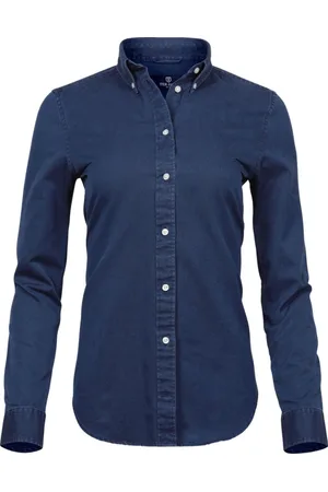 TeeJays Dames/Dames Lange Mouw Casual Twill Shirt