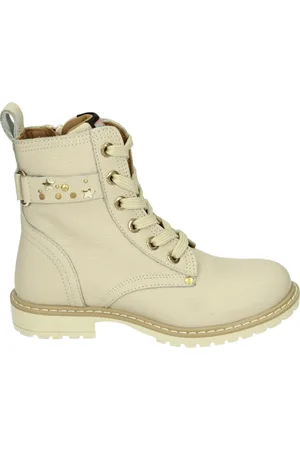 Develab 44316 Veterboots - Laarzen Met Veters - Meisjes - Beige - Maat 32
