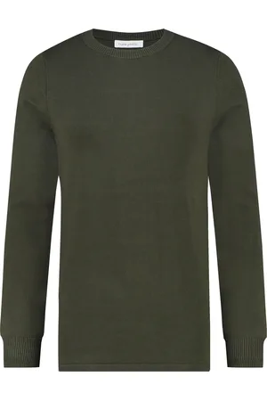 Purewhite Heren Regular Fit Essential Trui - - Maat S