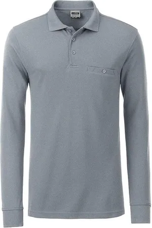James & Nicholson James and Nicholson Heren Werkkleding Lange Mouwen Zak Polo