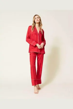 Twin-Set Twinset Jacquard satijnen pyjama L