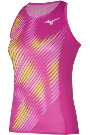 Mizuno Printed Mouwloos T-shirt Roze M Vrouw