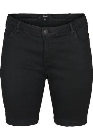 Zizzi JEANS, SHORTS, EMILY Dames Jeans - Black - Maat 50