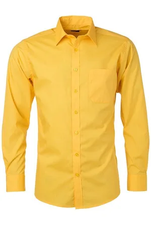 James & Nicholson James and Nicholson Heren Longsleeve Poplin Shirt