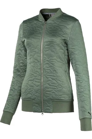 PUMA Golf Women´s Camo Bomber Jacket, maat 36, Small, Laurel Wreath