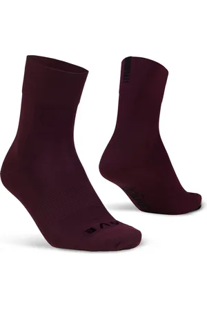 GripGrab Lightweight SL Performance Zomer Fietssokken 1 Paar Coolmax Wielersport Sokken Regular Cut - Donker Rood - Unisex - Maat M (41-44)