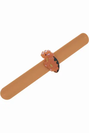 Akyol Kinder Armband Dinosaurus - Slap On armband - Armband - Kinderamband - Armbandje - dino - Dinosauriër - armband - Bracelet - Orange Dinosaur bracelet