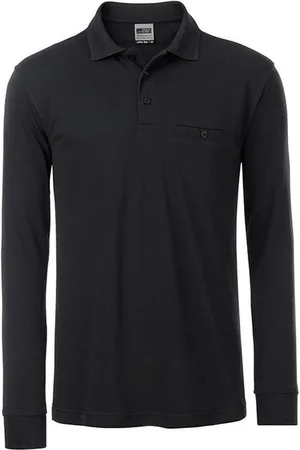 James & Nicholson James and Nicholson Heren Werkkleding Lange Mouwen Zak Polo