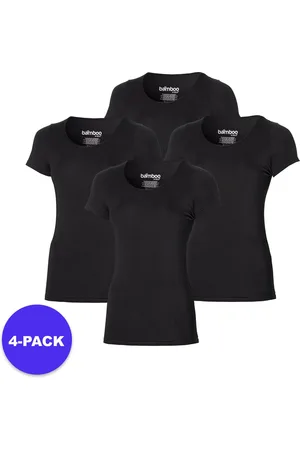 Apollo (Sports) - Bamboe T-Shirt Dames - - Maat S - 4-Pack - Voordeelpakket