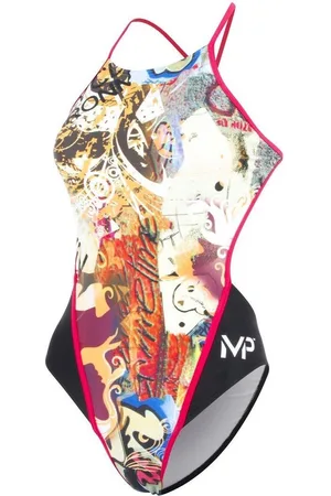 Michael Phelps Charmcity - Badpak - Dames - 32 - Zwart/Roze