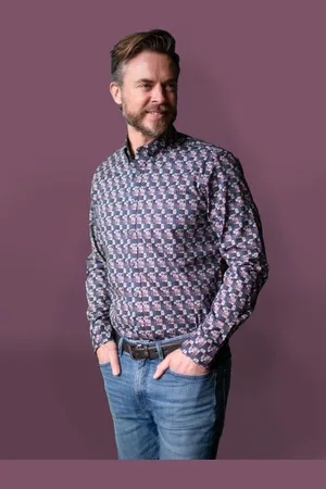 Gcm Overhemd print - maat L